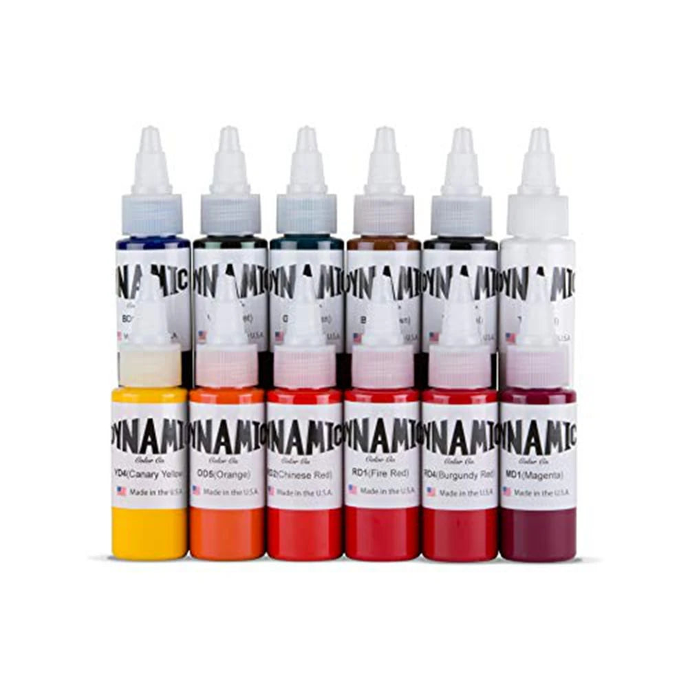 New 30ml Dynami Brand Professional Tattoo Ink Pigment For Body Safe Rave Natural Permanent Makeup Tattoo Machine Supplies