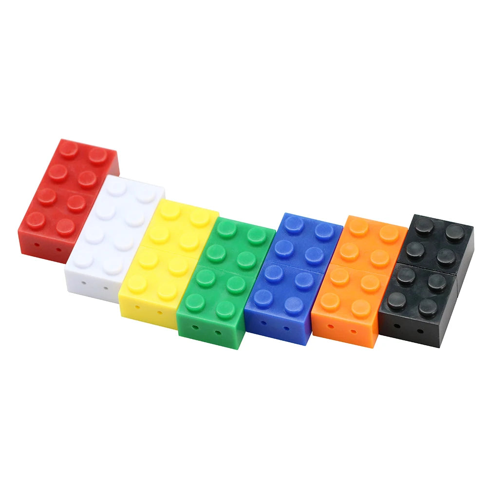 Toy Building Block Pendrive 128GB Memoria USB Plastic Brick USB Flash Drive 256G Pen Drive 64GB 32GB 16GB 8GB Cle Usb Stick Disk