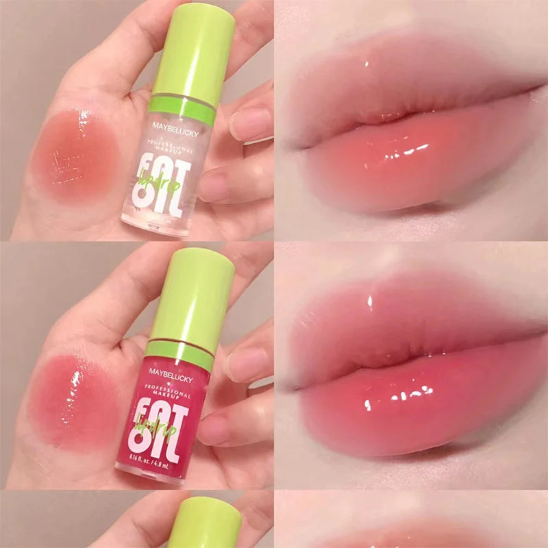 Mirror Lasting Pearl Beep Lip Transparent Lip OilMoisturizing Non-stick Cup Lip Gloss Make Up Lip Glaze  Cosmetics