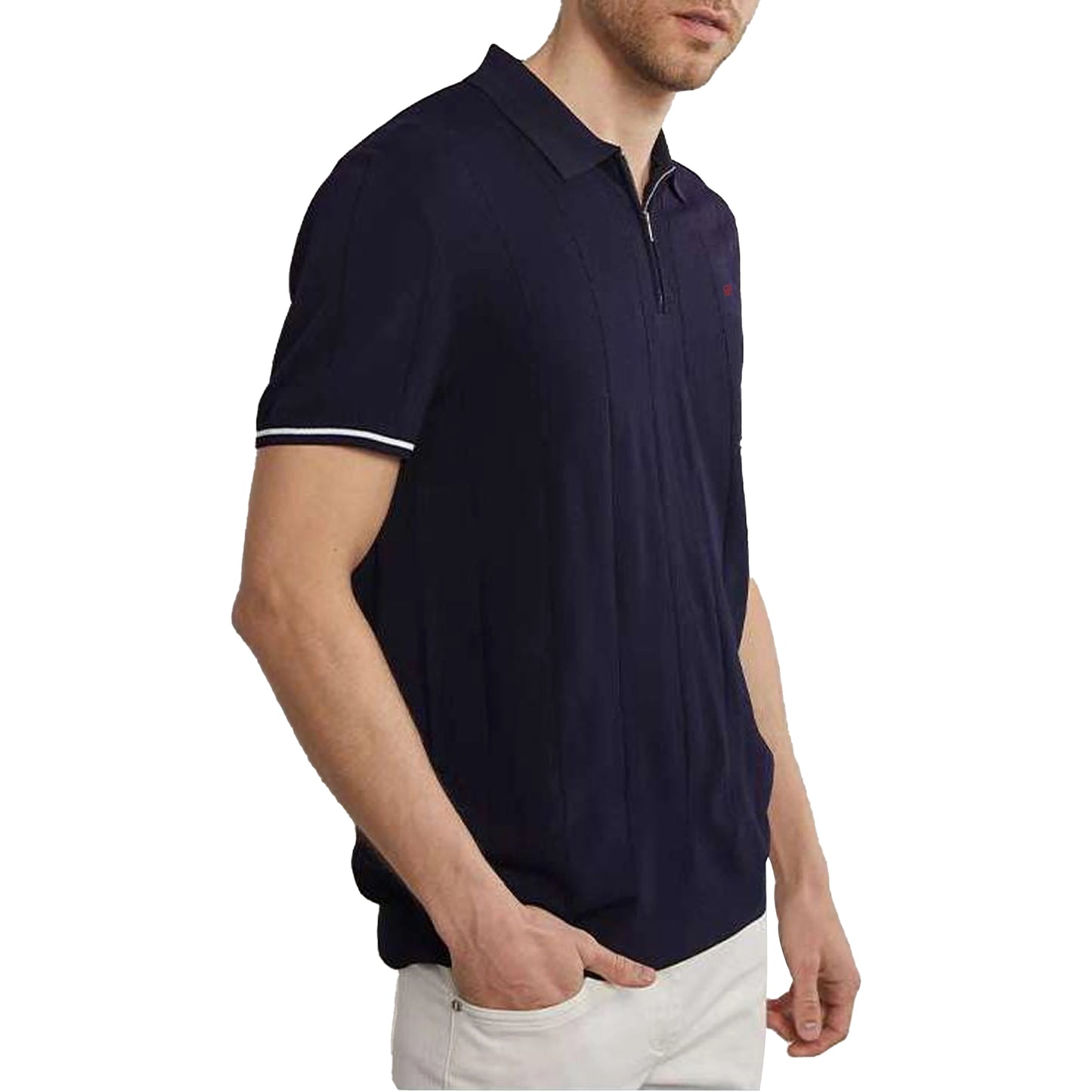 CHCH 2024 New Summer Ribbed Knit Polo Shirt for Men Breathable and Cool Brand Quality Mens Textured Polo Shirts